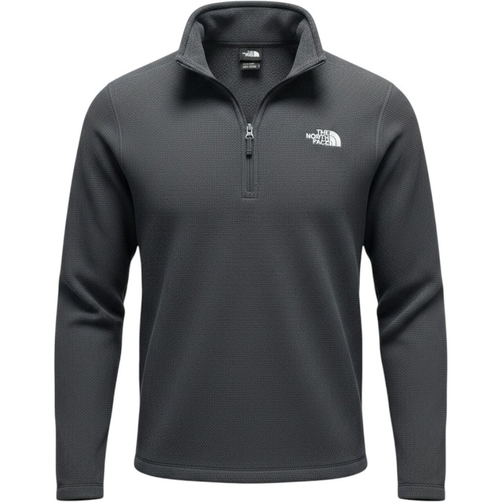 The North Face Cap Rock 1/4 Zip Pullover Mens Size S Textured Grey Outdoors